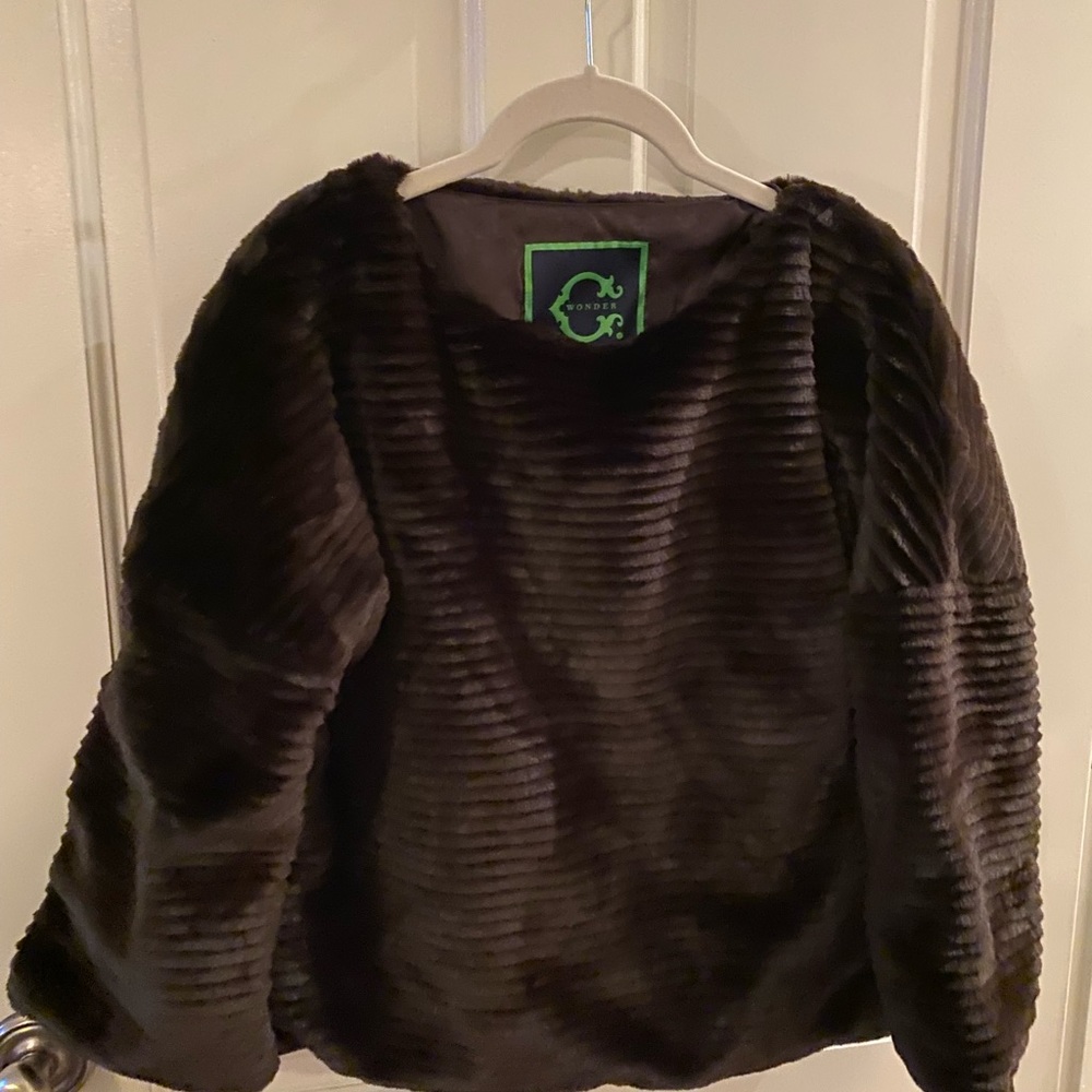 C Wonder faux fur top